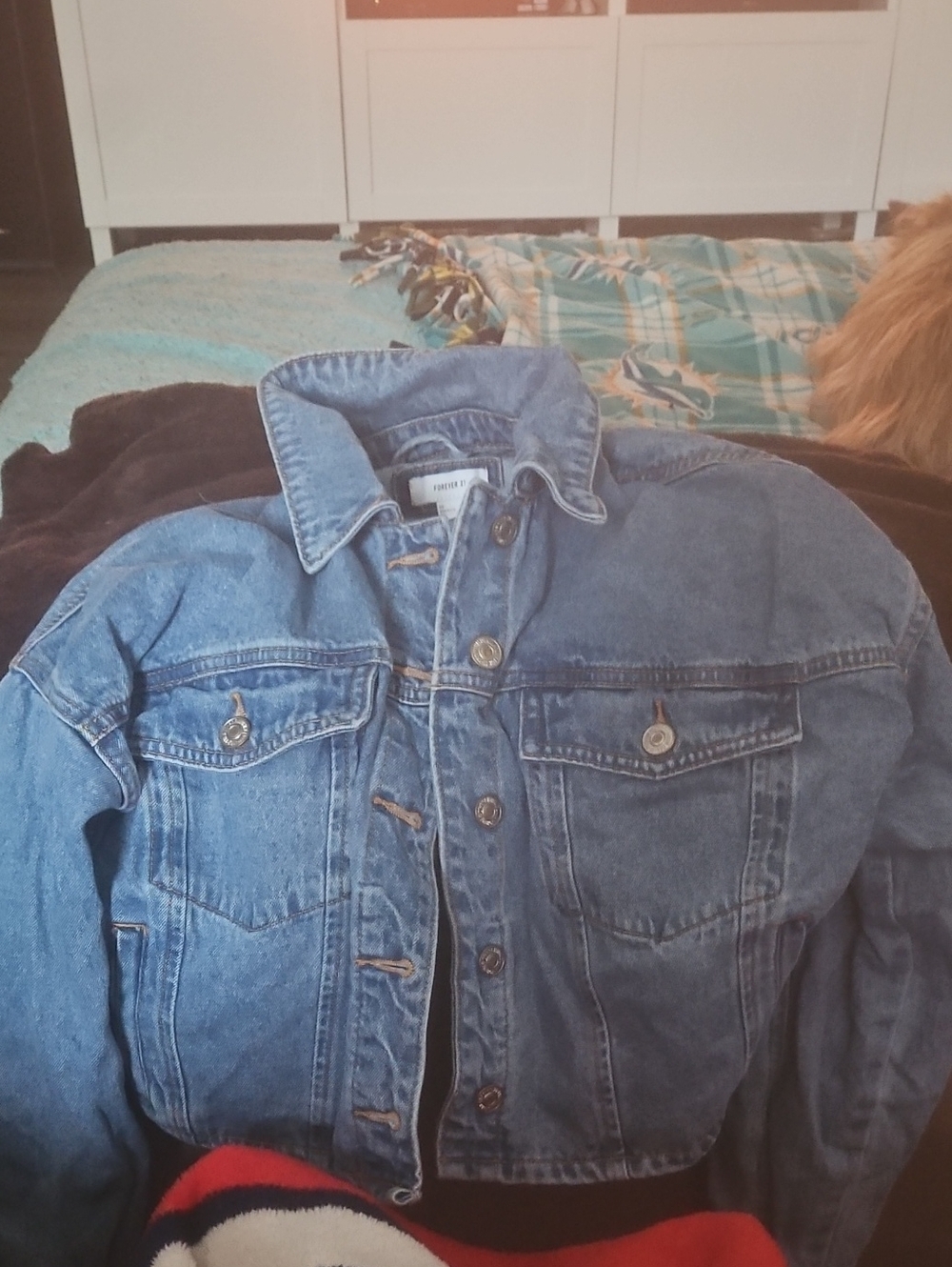 Forever 21 Light Blue Denim Trucker Jacket